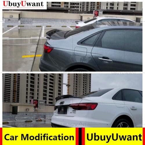 UBUYUWANT ABS Unpainted Painted Exterior Rear Spoiler Tail Trunk Boot Wing Decoration Car Styling For Audi New A4 B9 2017 - 2021