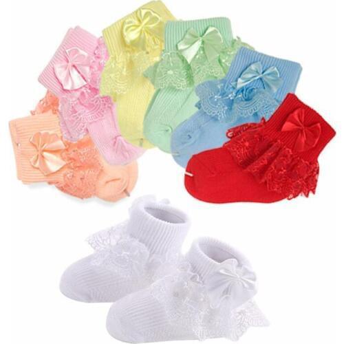 2019 New lace bow children socks newborn cotton warm cute kids socks