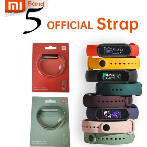 Xiaomi Mi Band 5 Official Stap Reignite Colorful Skin-Friendly Material Comfortable Smooth One-Piece Molding Stable Anti-Lost