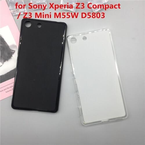 Original TPU Phone Case Covers for Sony Xperia Z3 Compact / Z3 Mini M55W D5803 Matte Soft Silicone Back Cover Cases Capa Funda