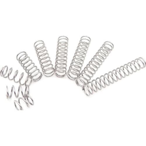 FUMAO Manufacture Custom small stainless steel compression springs 1.2*15*40mm