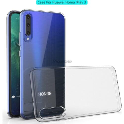 Transparent case for Huawei Honor Play 3 ASK-AL00x Case 6.39 inch silicon tpu Clear coque on For Honor Play 3 fundas bumper