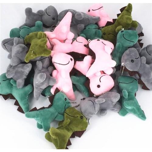 Multi-Colors , Childrens Gift Animal Stuffed Dinosaur Plush Toy , 8CM Approx. Key Chain DOLL