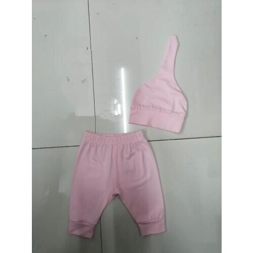 50pcs pink Pants With hats