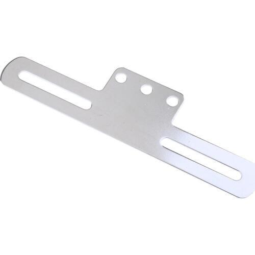 Silver Motorcycle Custom License Plate Holder LED Tail Rear Brake Bracket For Harley Honda Kawasaki Suzuki
