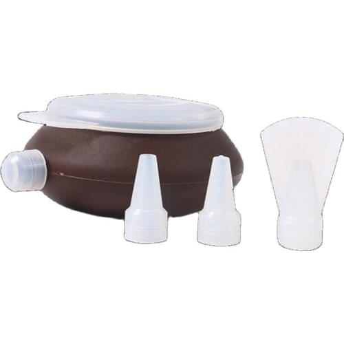 Silicone Pot Piping Chocolate Pot Sauce Squeeze Silicone Pen Gimbap Cream Of Rice And Vegetable Roll Tool E130