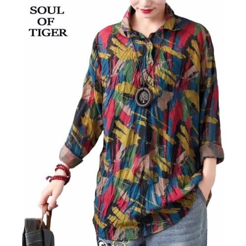 Printed Blouses SOUL OF TIGER China