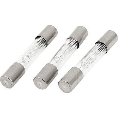 3Pcs Microwave Oven Glass Tube Fuse 0.9A 5kV 6mm x 40mm