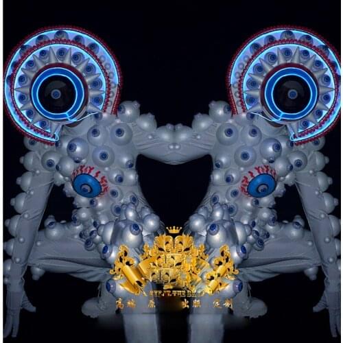Technology Eyeball costume space show stage dance wears party nightclub event music festival clothing