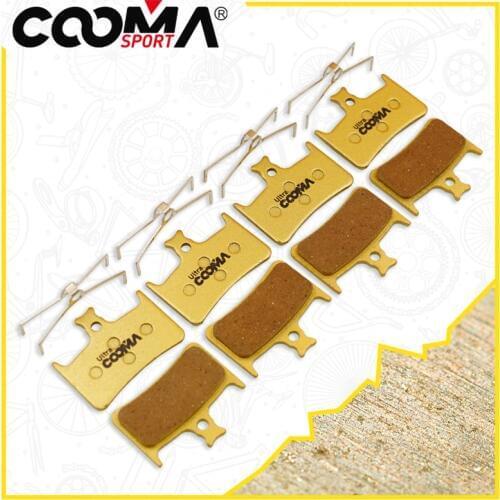 Bicycle Brake Pads for Hope Tech Evo V4 E4 Hydraulic Disc Brake, 4 Pairs, Gold Full Metal