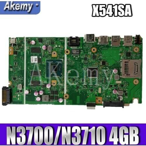 X541SA Motherboard N3700/N3710 4GB RAM REV:2.0 For Asus X541 X541S X541SA laptop Motherboard X541SA Mainboard test ok