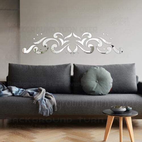 Mirror Wall Stickers Sticker Room Decoration Home Decor For Bedroom Ornament Victorian Retro Vintage Headboard Royal Palace R138