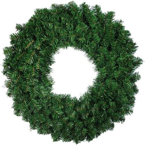 1 Pcs 50cm Artificial Pine Wreath Garland for Front Door Window Fireplace Christmas Decoration