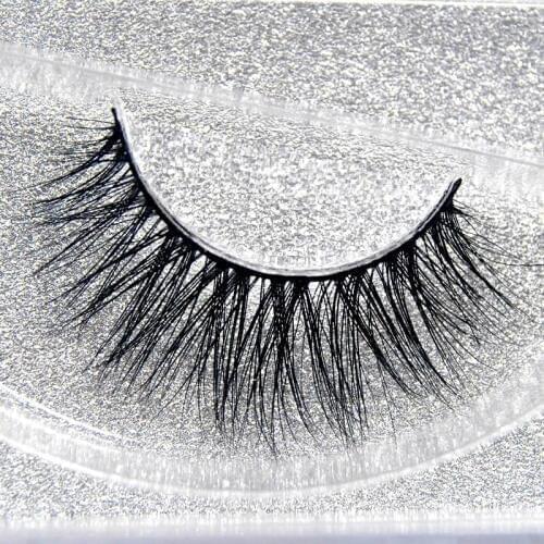 1pc natural False Eyelashes 3D Mink Lashes Luxury Hand Made Mink Eyelash High Volume Cruelty Free Mink Eyelashes Upper Lash A10