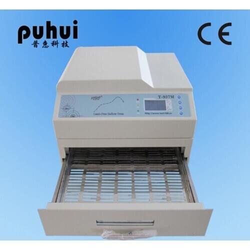1pc New Arrival PUHUI T-937M Reflow Oven T937M Lead-free Reflow Solder Oven BGA SMD SMT Rework Sation T 937M Reflow Wave Oven