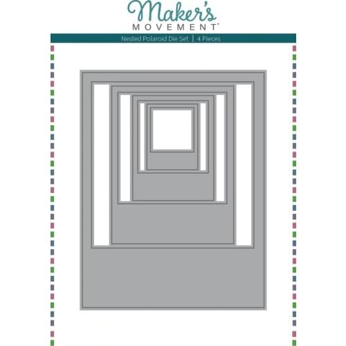 2021 AliliArts Metal Cutting Dies Nested Polaroid diy Scrapbooking Photo Album Decorative Embossing PaperCard Crafts Die