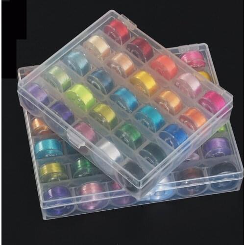 25 Slots Empty Thread Axis Reel Box Sewing Machine Spool Box Cover Sewing Accessories Household Storage Box