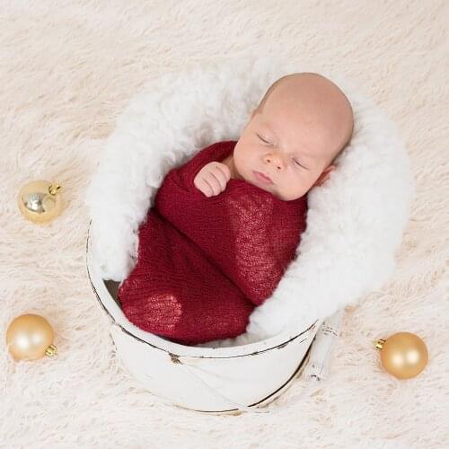 4PCS/Lot 140x30cm Newborn Baby Wrap Stretch Knit Swaddle Infant Photo Shoot Background Blanket for Kids Photography Accessories