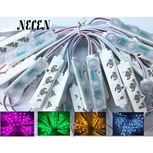 50pcs SMD5730 3Leds Led Module Waterproof 1.2W/PC DC12V LED Module SAMSUNG chip