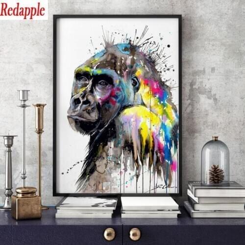 Diamond painting stitch cross Gorilla pattern diamond embroidery full square round drill diamond mosaic rhinestone picture decor