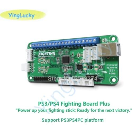 Arcade Universal Fighting encoder Plus 3in1 PCB Arcade Fighting Stick Kit for PS3/PS4/PC with Headers Support Touchpad/Turbo Key