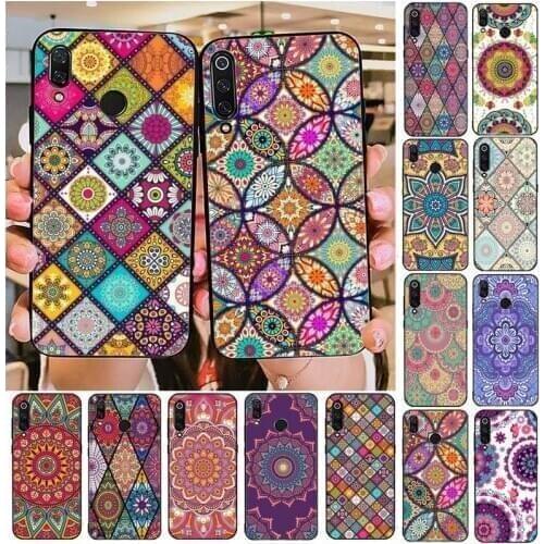 TOPLBPCS Mandala flower totem art Phone Case For Redmi note 8Pro 8T 9 Redmi note 6pro 7 7A 6 6A 8 5plus note 9 pro funda Cover