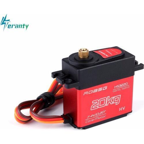 Hs3220 20kg Half Hollow Cup Metal Gear Digital 180 Degree Vehicles And Vessels Waterproof Steering Engine for Drome battery