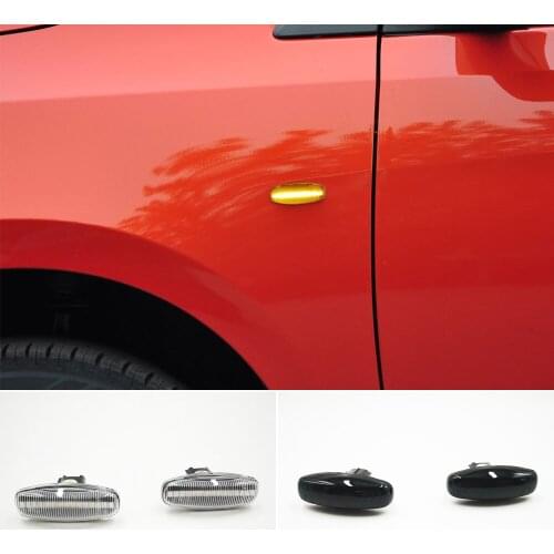 CSCSNL 1 Pair For Toyota Yaris Vios 2014 - 2019 Car Led Dynamic Side Marker Turn Signal Light Sequential Blinker Light