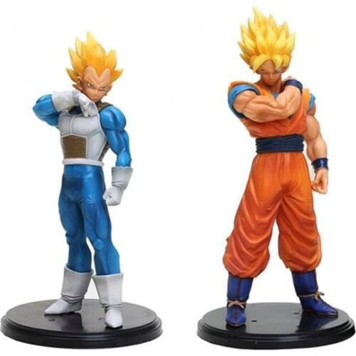 Dragon Ball Z Action Anime Figure Model Vegeta IV Battle Version 18-22CM Kakarotto DBZ Model Toy Gift Desktop Collection Figma
