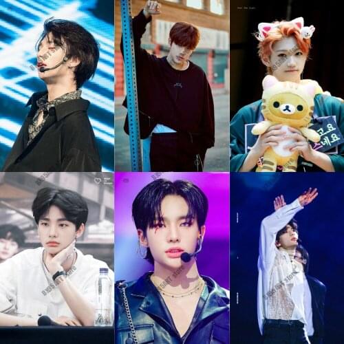 Canvas Painting Stray Kids Korean Group Wall Art Nordic Posters and Prints Room Decor Pictures for Living Kids Home Decoration