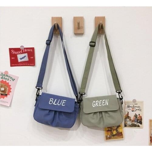 New canvas bag shoulder bag casual girl messenger small square bag