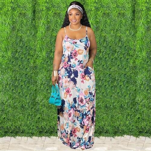 Print Tie Dyeing Summer Floor Length Dress for Women Spaghetti Strap Sleeveless Long Dresses Sexy Elegant Female Party Vestidos