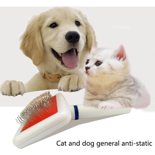 High Quality Comb Stainless sSteel Cleaning Needle Comb Small White Air Bag Hair Removal Comb Cat And Dog Brush Beauty Close Pet