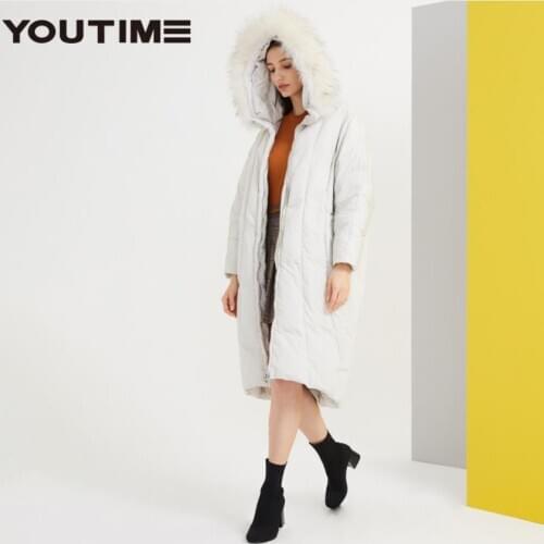 Anti-season promotion big real fur collar hooded warm down jackets female hooded white goose down coat for cold weather F2030