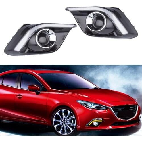 LED Daytime Running Light For Mazda 3 Axela Car Fog Lamp DRL 2014-2016