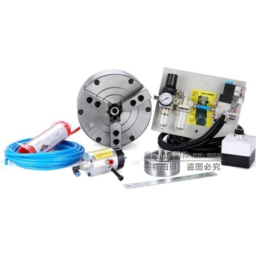 Three-claw solid pneumatic chuck set BK110 130 160 200 250 320 400SQ