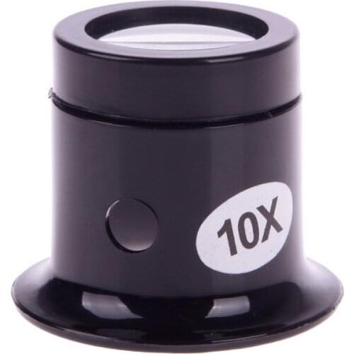 1Pc Portable 10X Monocular Magnifying Glass Loupe Lens Eye Watch Magnifier Tool Eye Magnifier Len Repair Kit Tool
