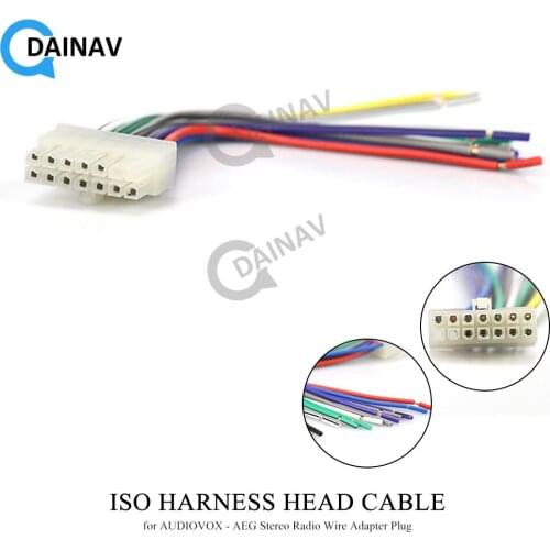 15-011 Car ISO Harness Head Cable for AUDIOVOX - AEG Stereo Radio Wire Adapter Plug Wiring Connector Cable