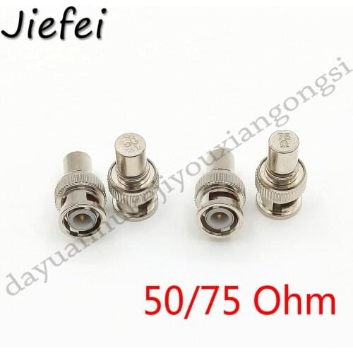 20-200pcs copper BNC Male Plug RF/Coaxial Connector Adapter 50 OHM / 75 OHM End Terminator New