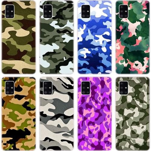 Army Camo Camouflage Case for Samsung Galaxy A03S A10S A20E A20S A21 A30 A40 A42 A90 J2 J3 J5 J7 2016 2017 J6 J8 + 2018 Cover