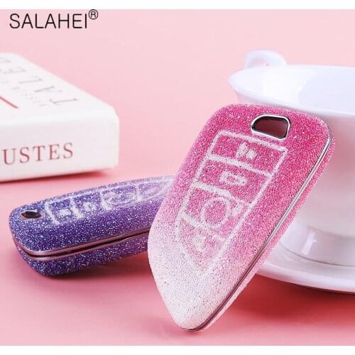 For Car Accessories Car Key Case Cover Shell For BMW X5 F15 X6 F16 G30 7 Series G11 X1 F48 F39 Key Holder Keychain