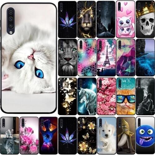 For Samsung Galaxy A50 A50s Case Silicon Back Cover Soft TPU Phone Case for Samsung A30s Case Bumper Protective Funda Coque Capa