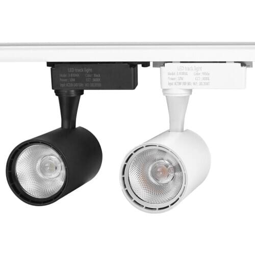 COB 10W 20W 30W Led Track light aluminum Ceiling Rail Track lighting Spot Rail Spotlights Replace Halogen Lamps AC220V