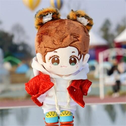 Cosmile Hand-made Kpop Star Baekhyun Plush 20cm Doll Body With Clothes Cute Stuffed Gift Toy Cotton Soft New C