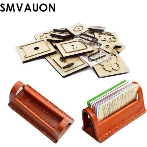 SMVAUON Wooden Dies Cutting Mold Diy Card Slot Decoration Leather Pendant Ornaments Suitable For Die Cutting Leather Tools
