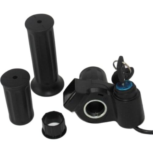 Black EVfitting Ignition half twist gas handle with battery status digital display Lithium battery Electric Bike Throttle