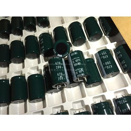 Nichicon imports electrolytic capacitors 200v470uf 25*35 GU series 470uf 200v