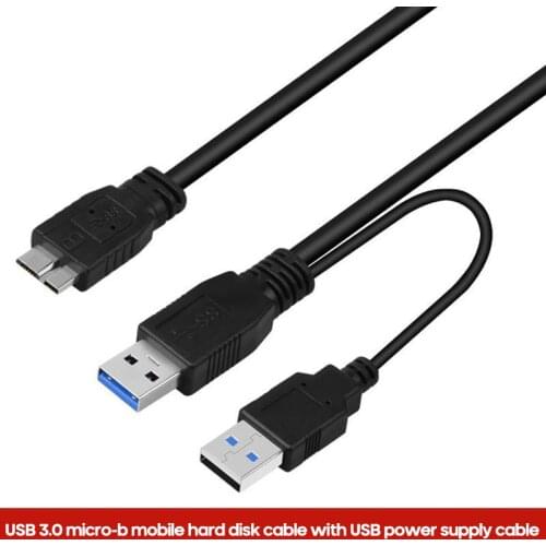 2 In 1 Usb3.0 Cable Male To Female USB Data Cable For Hard Disk Network Card Connection Mobile Hard Disk Cable Double Head