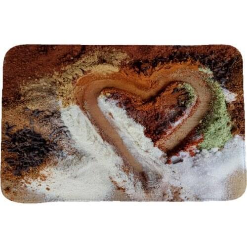 Flavour Seasoning Creative 3D Printing Carpets and Rugs for Bedroom Living Room Carpet Kitchen Bathroom Anti-Slip Floor Mats