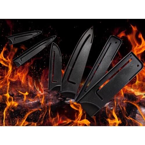 Kitchen Knives Blade Guards Knife Blade Protector Set 3.5,5,5,8 inch Stainless Steel Knife Covers Kitchen Cutlery Tools